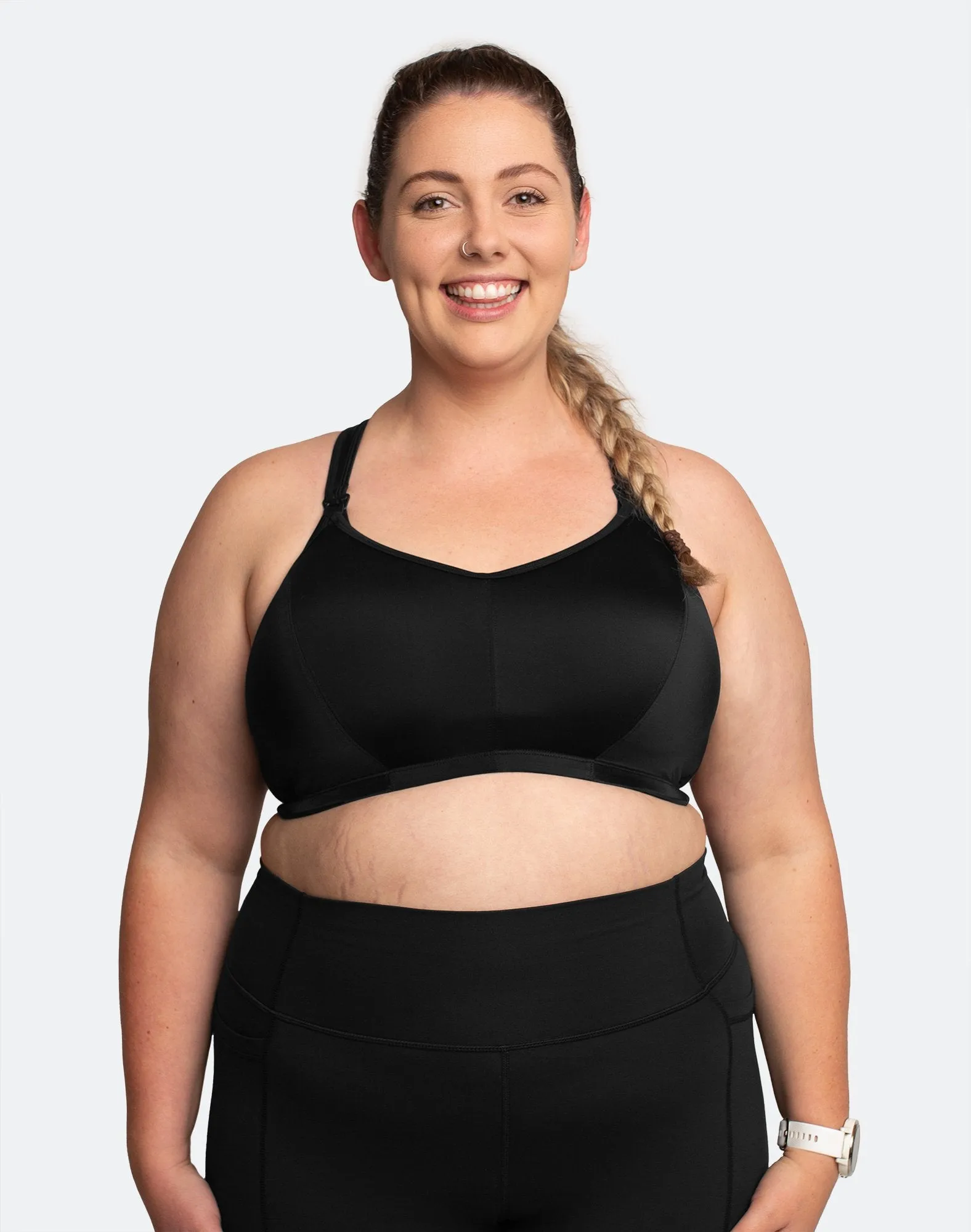 ** CLEARANCE ** Nursing Sports Bra - Ultimate Bra Black