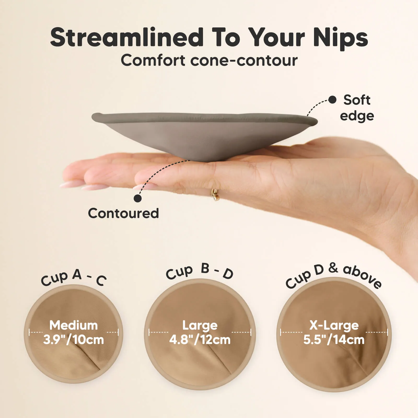 14-Pack Comfy Nursing Pads (Coffee)