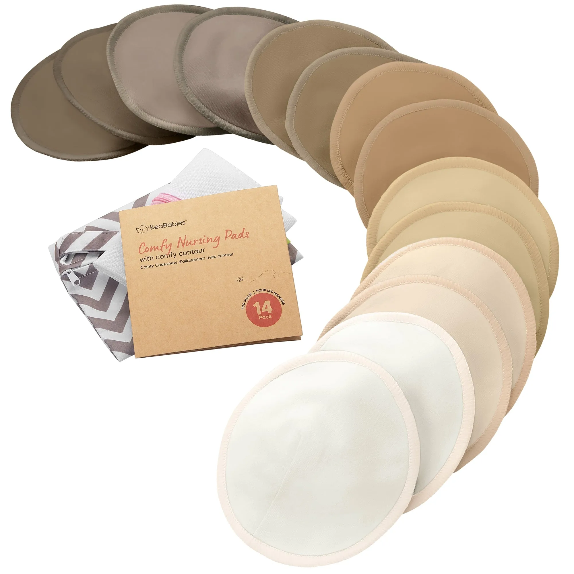 14-Pack Comfy Nursing Pads (Coffee)