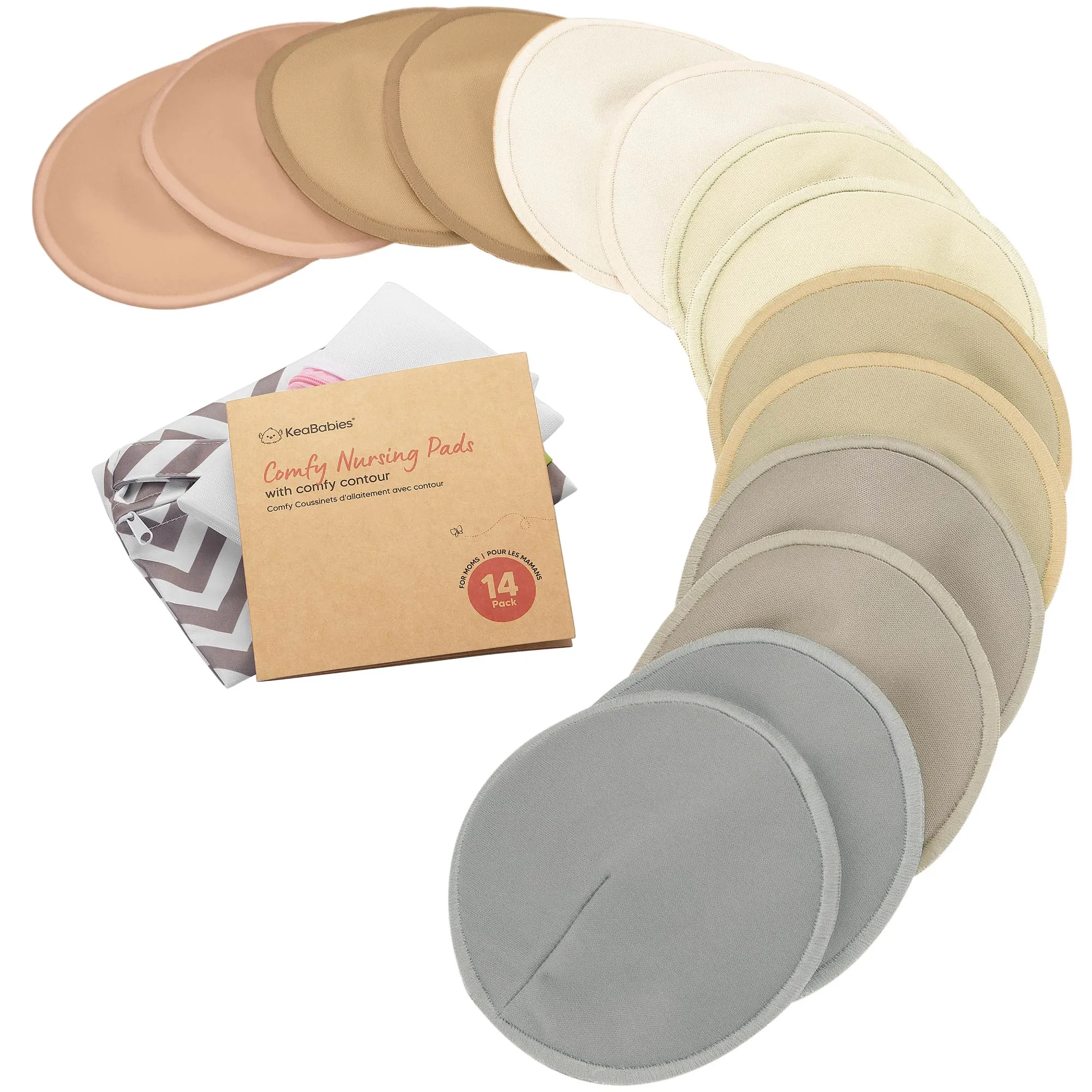 14-Pack Comfy Nursing Pads (Earth)