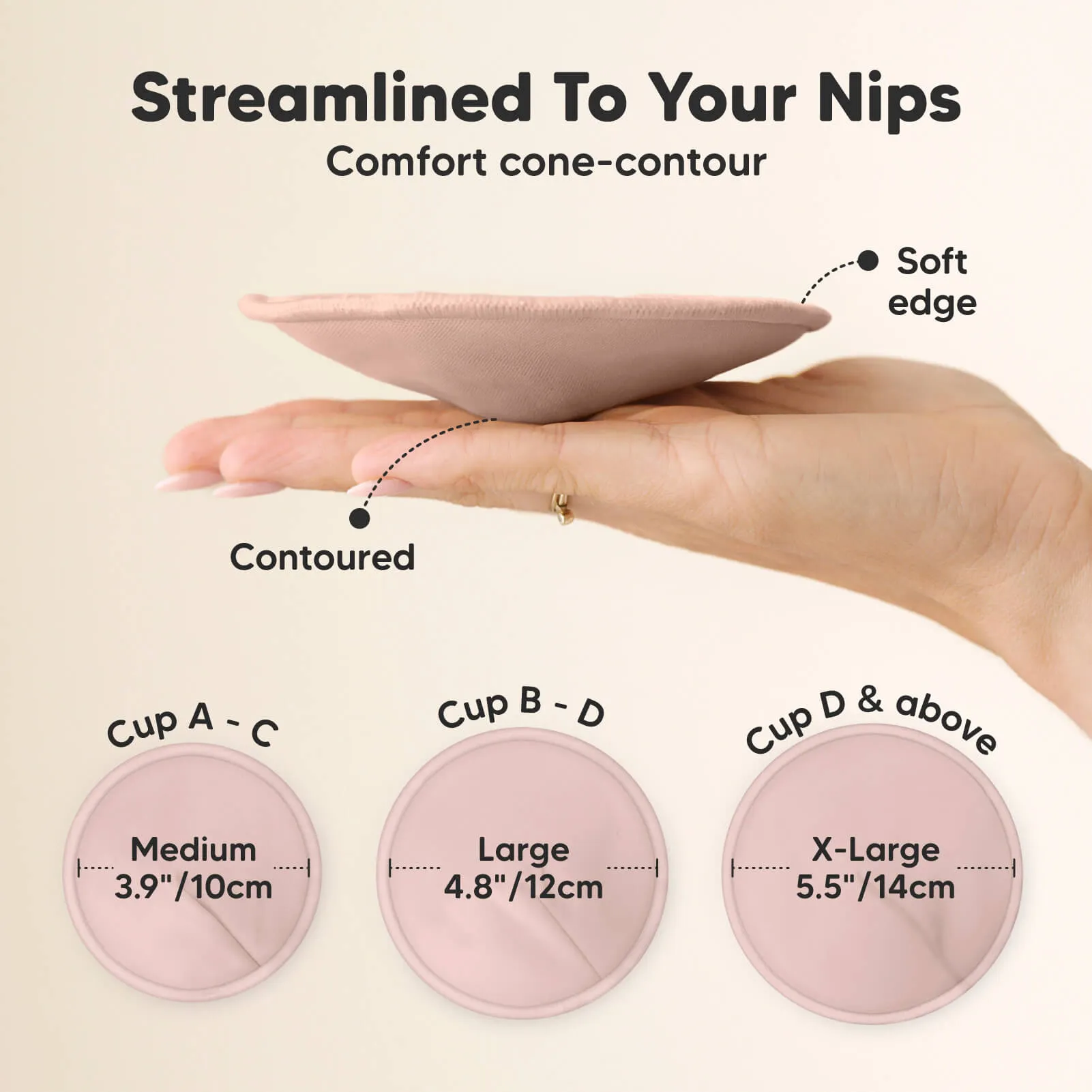 14-Pack Comfy Nursing Pads (Neutrals)