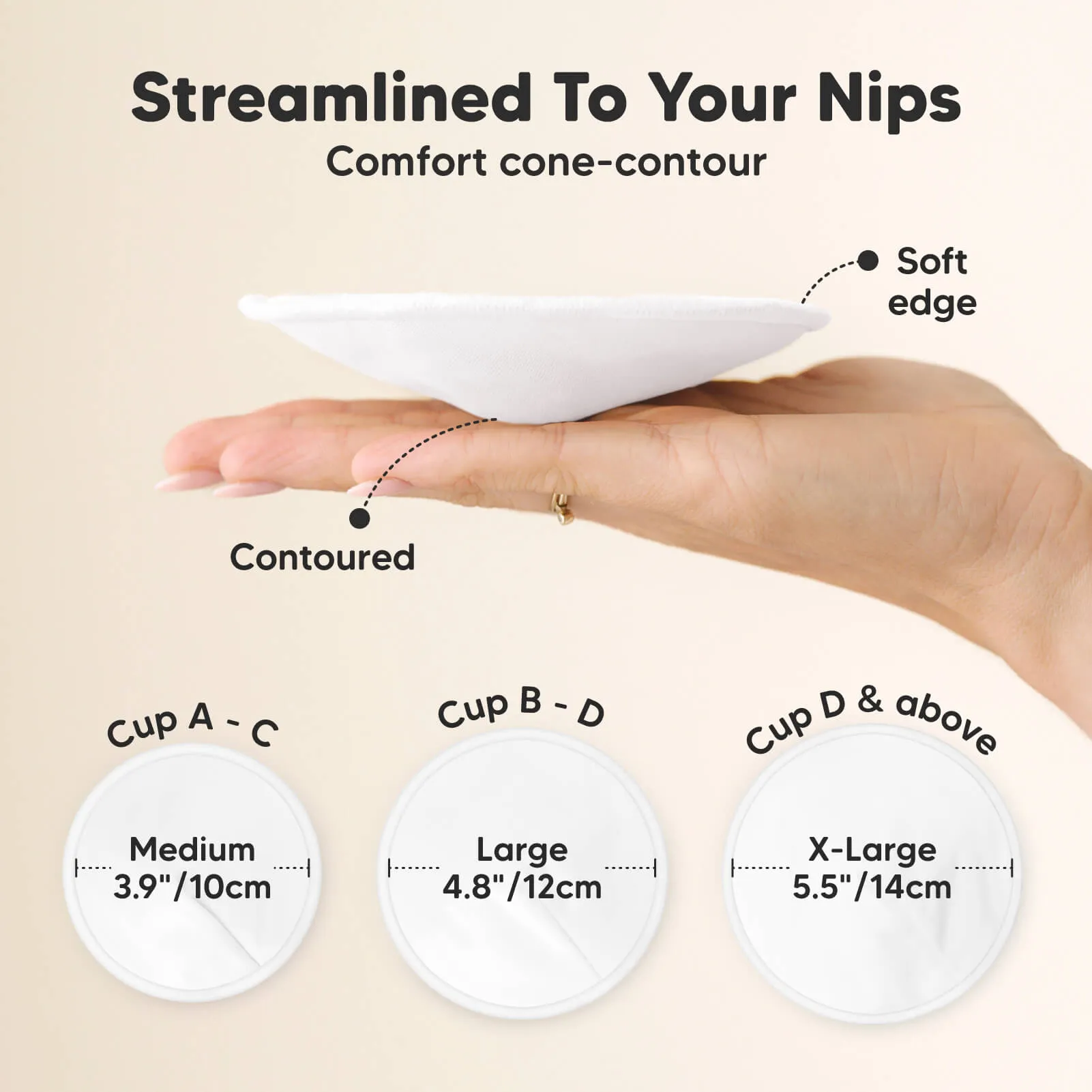 8-Pack Comfy Nursing Pads (Bare Beige)