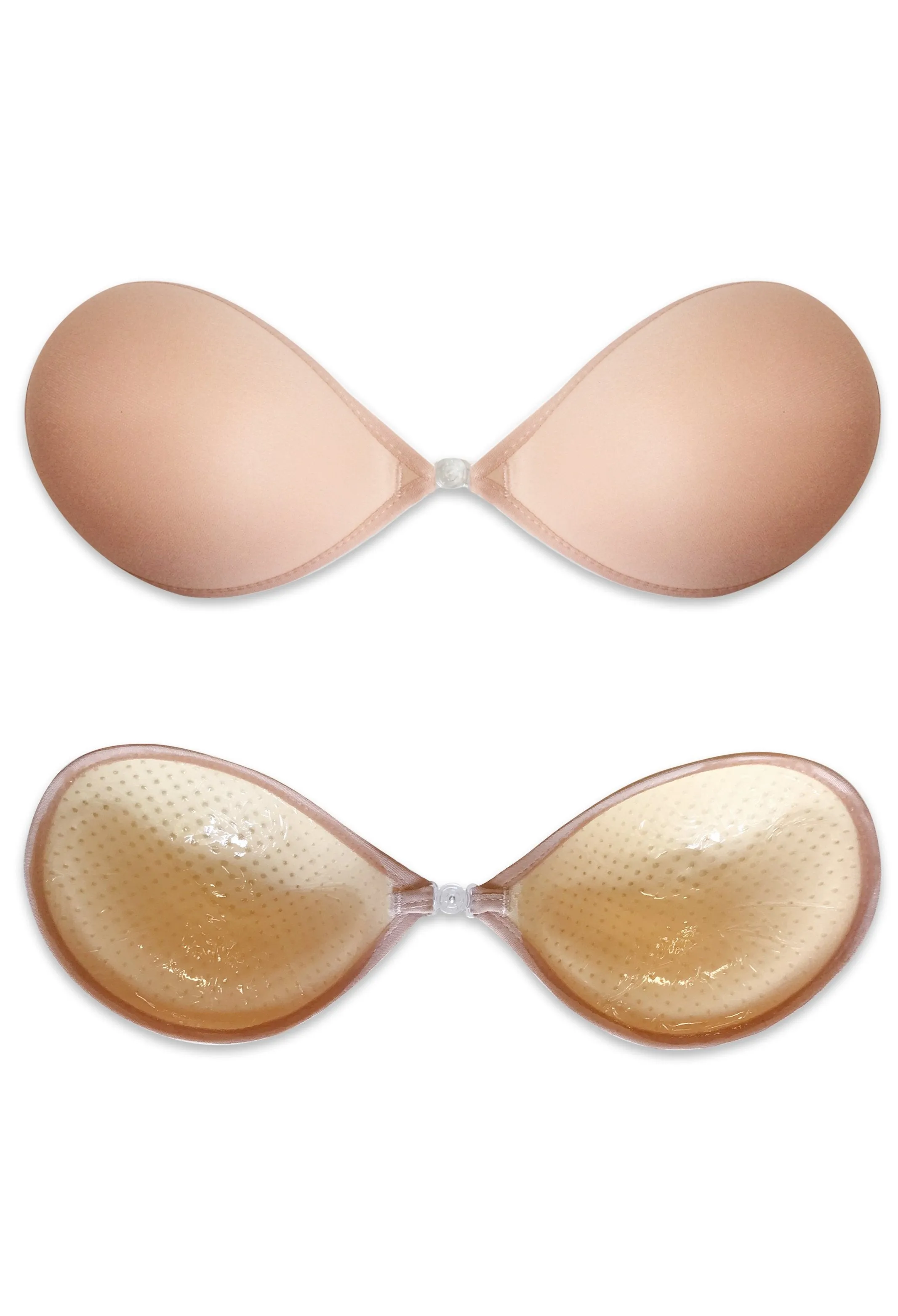 Adhesive Padded Sticky Bra 2 Pack   Clear Straps