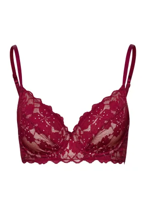 Anais Lace Underwire Bra | Deep Poppy 70904-2405