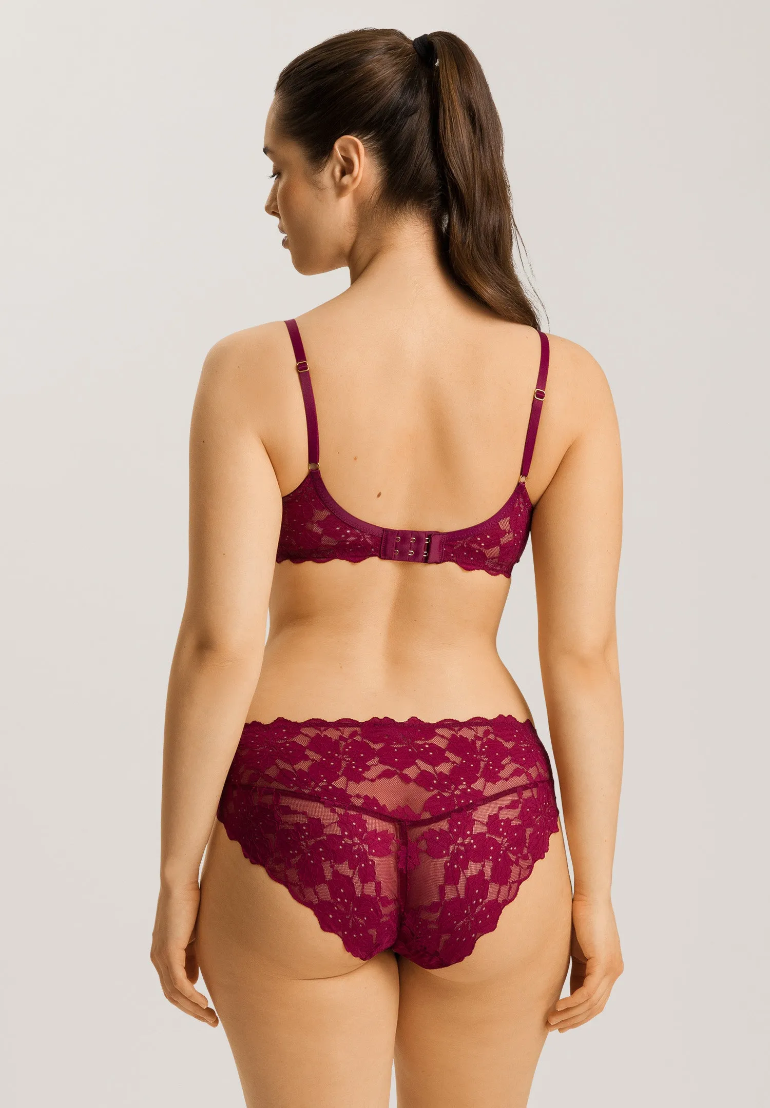 Anais Lace Underwire Bra | Deep Poppy 70904-2405