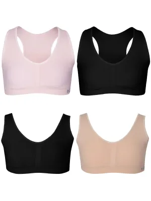 B2BODY Girls Bras Seamless Padded Training Bra for Teen Pullover Sports Bras