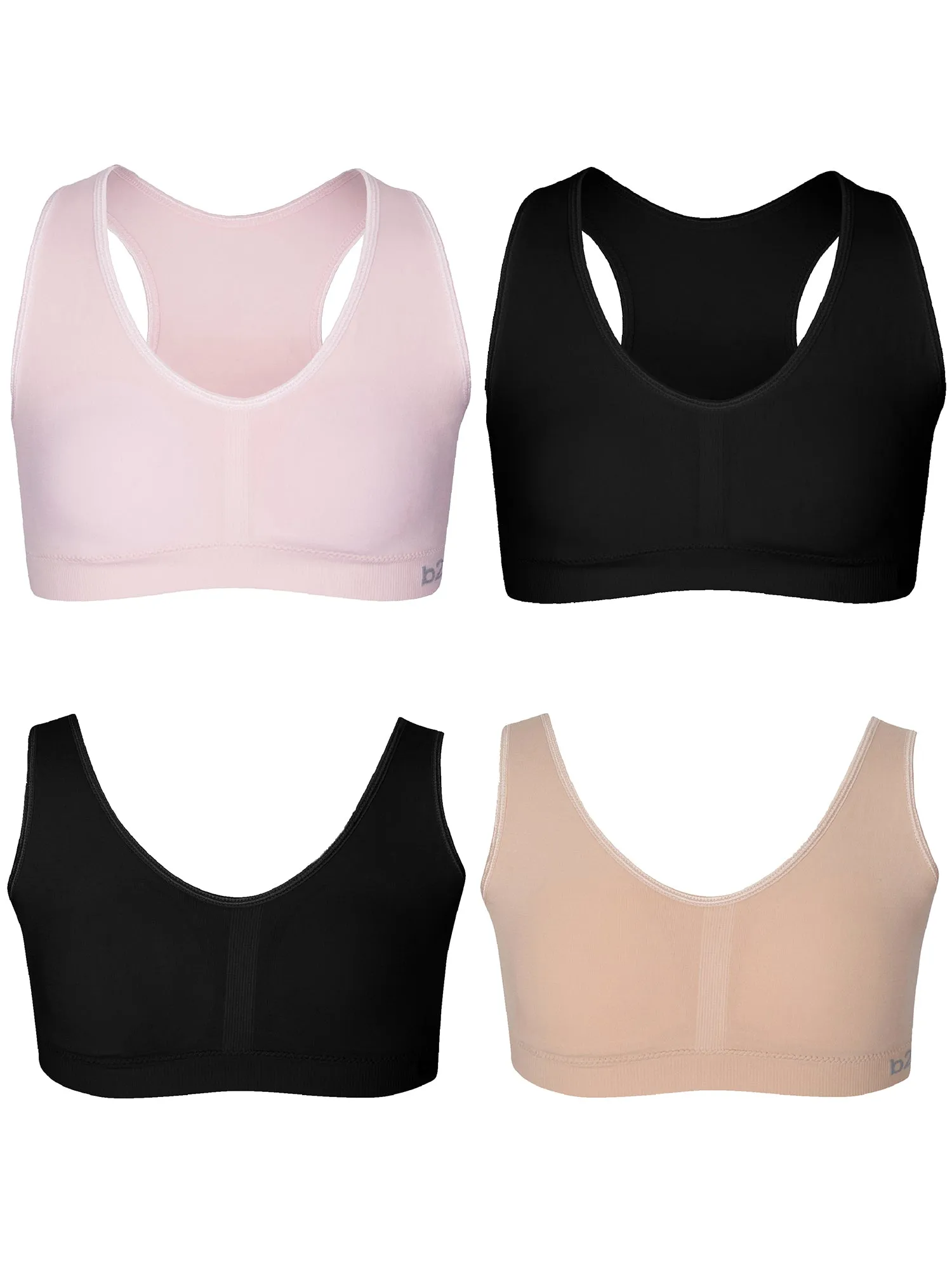 B2BODY Girls Bras Seamless Padded Training Bra for Teen Pullover Sports Bras