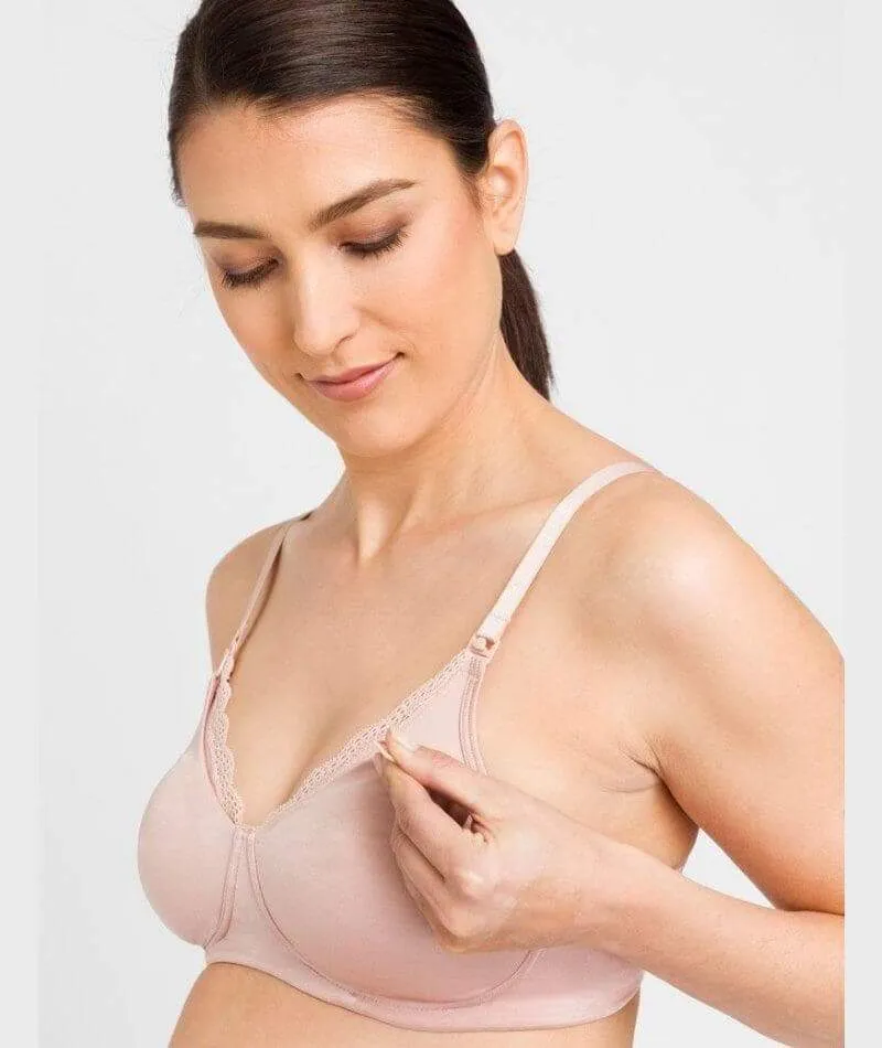 Berlei Comfort Lace Wire-free Maternity Bra - Nude Lace