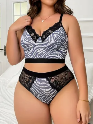 Bold Elegance Plus Size Sexy Lingerie Set