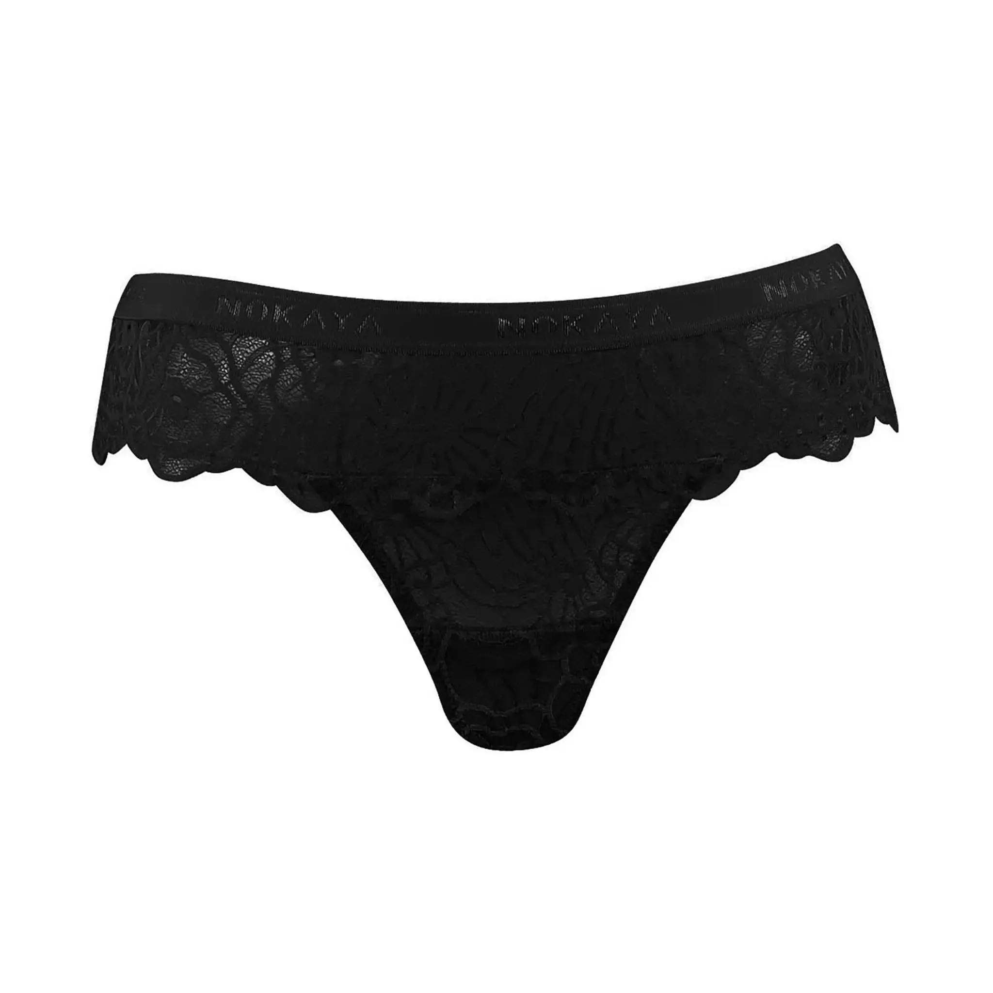 Born in Ukraine Lace Thong Black