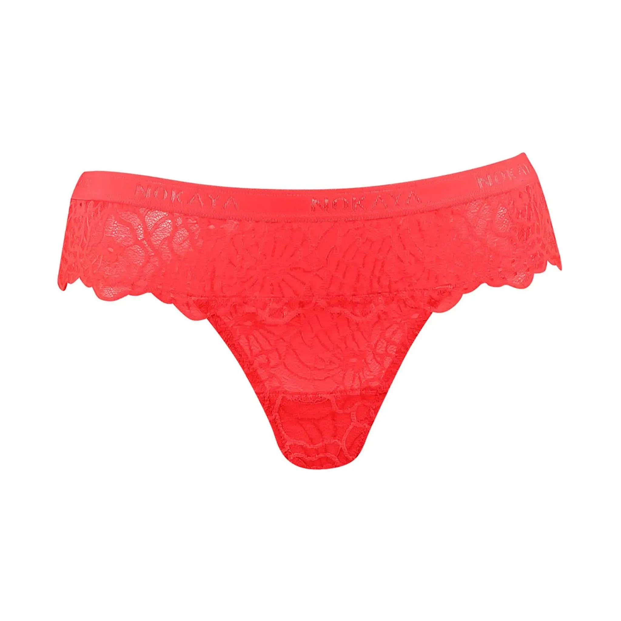 Born in Ukraine Lace Thong Red