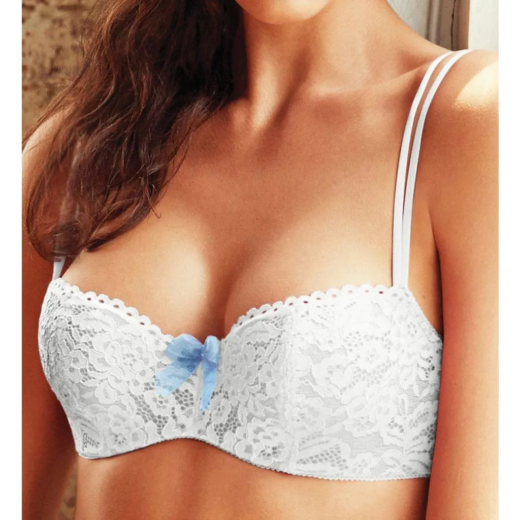 b.tempt'd by Wacoal 953144 Ciao Bella Balconette Underwire Bra 32C White NWT