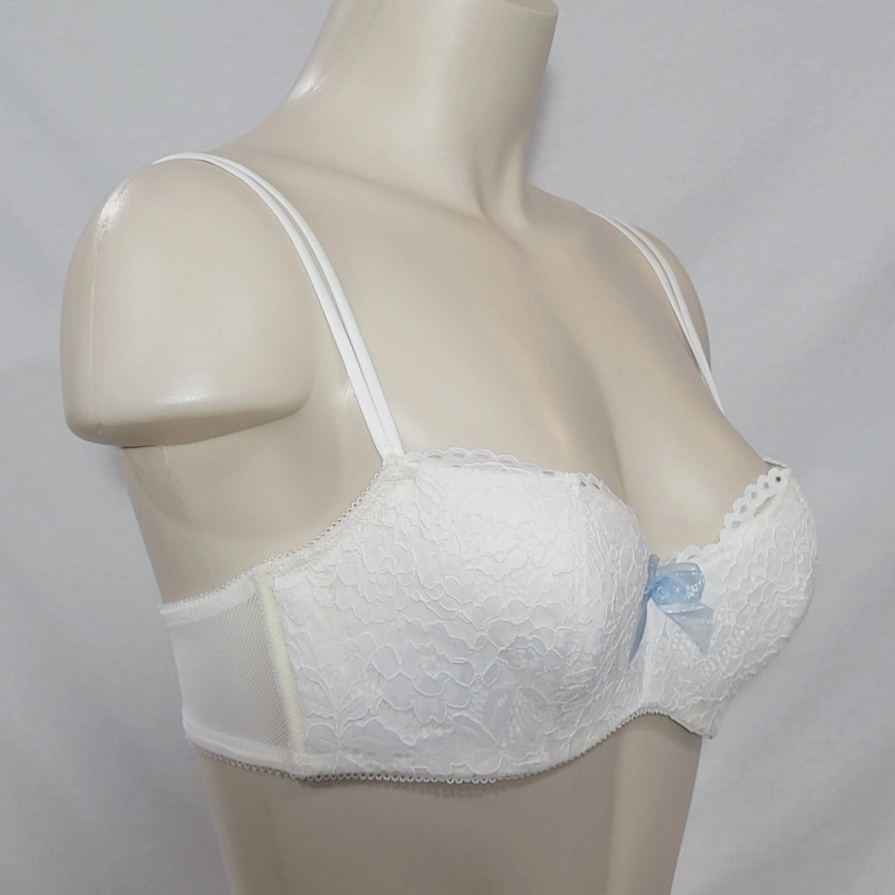 b.tempt'd by Wacoal 953144 Ciao Bella Balconette Underwire Bra 32C White NWT