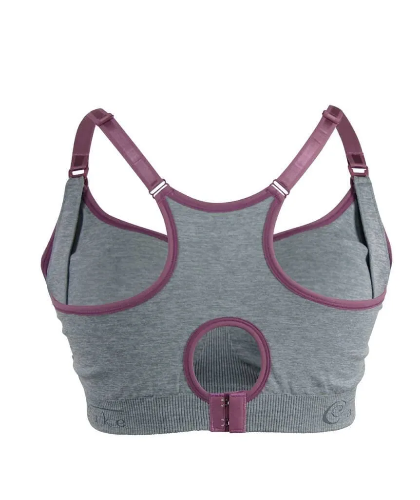 Cake Maternity Cotton Candy Seamless Sleep & Yoga Wire-Free Nursing Bra - Heather Grey