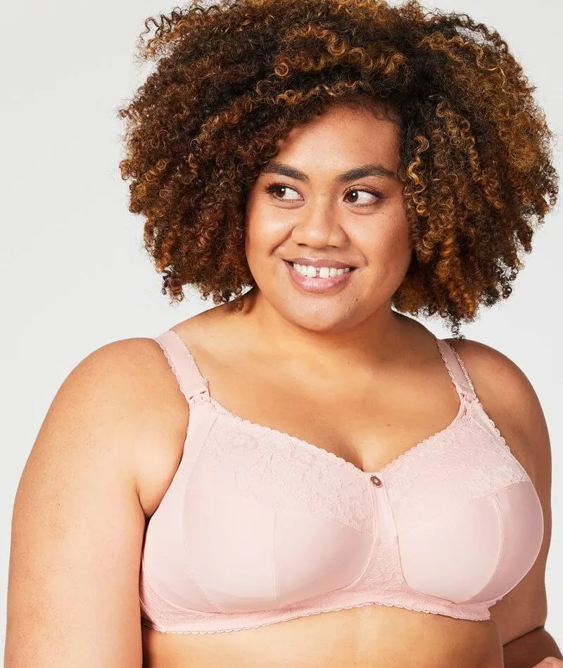 Cake Maternity Tea Wire-Free Soft Cup Nursing Bra -  Blush