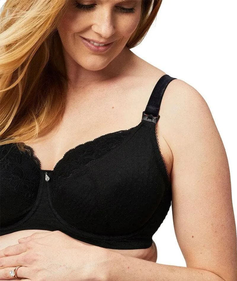 Cake Maternity TimTams Flexi Wire Lace Nursing Bra -  Black