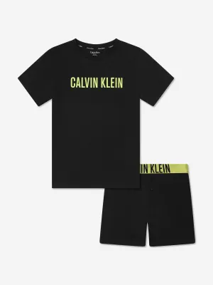 Calvin Klein Boys Short Pyjamas Set in Black