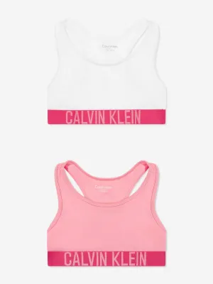 Calvin Klein Girls 2 Pack Bralette Set in Pink