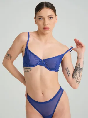 Camellia Bra Dark Blue