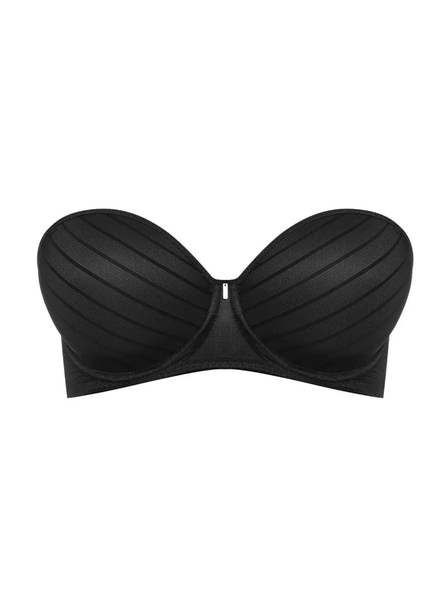 Cameo Strapless Moulded Bra - Black