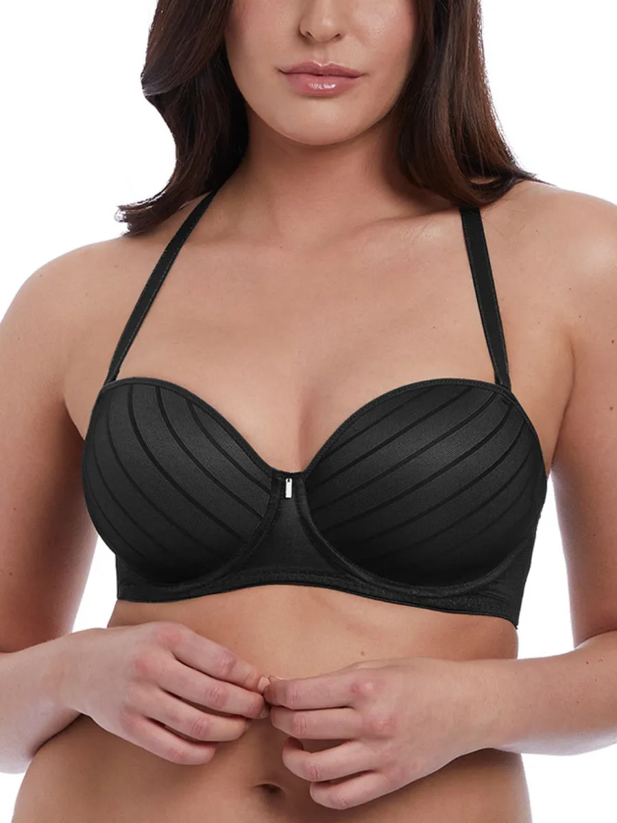 Cameo Strapless Moulded Bra - Black