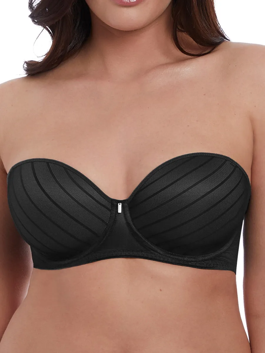 Cameo Strapless Moulded Bra - Black