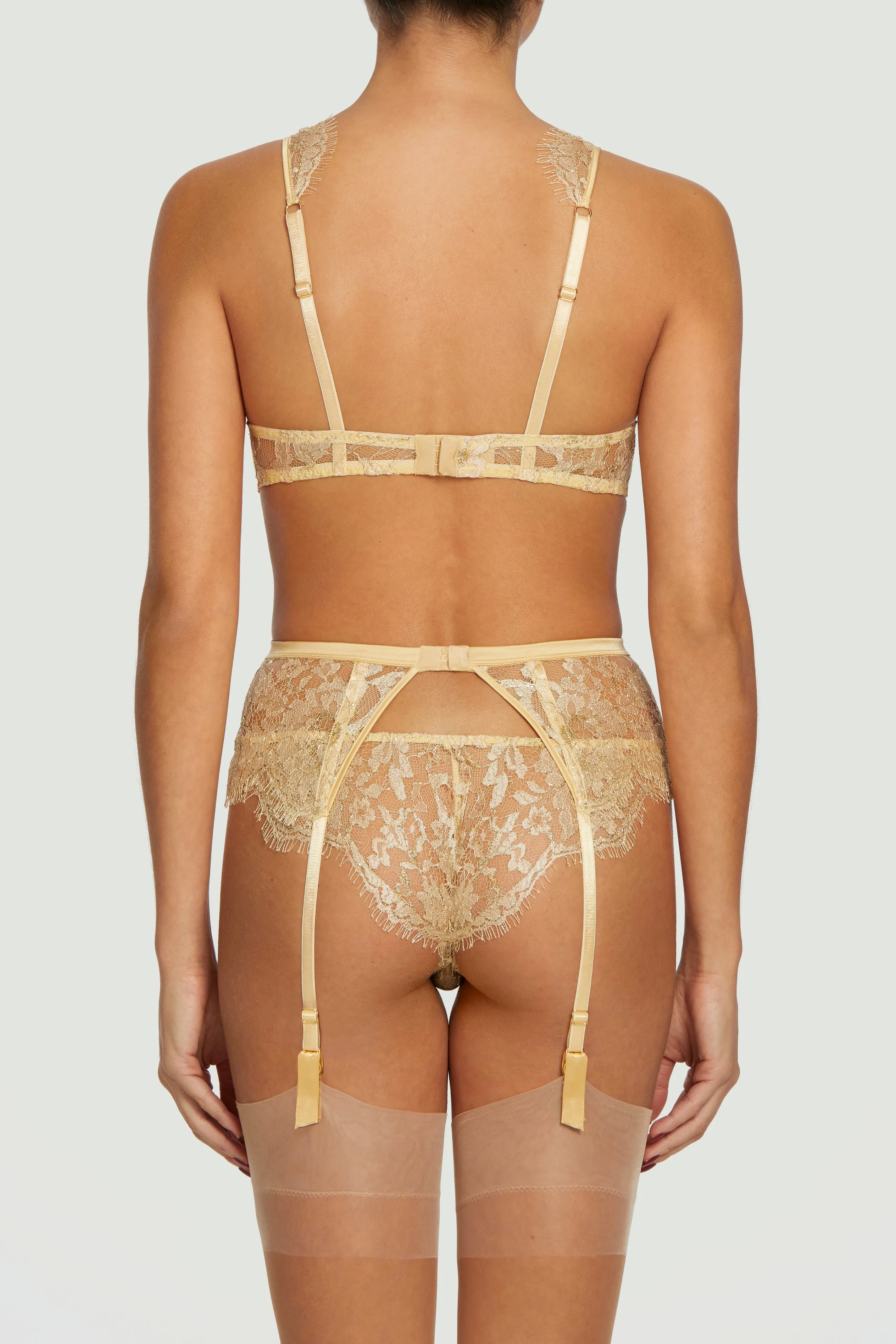 Fiorella Brazilian-Style Gold Coco de Mer Luxury Knickers