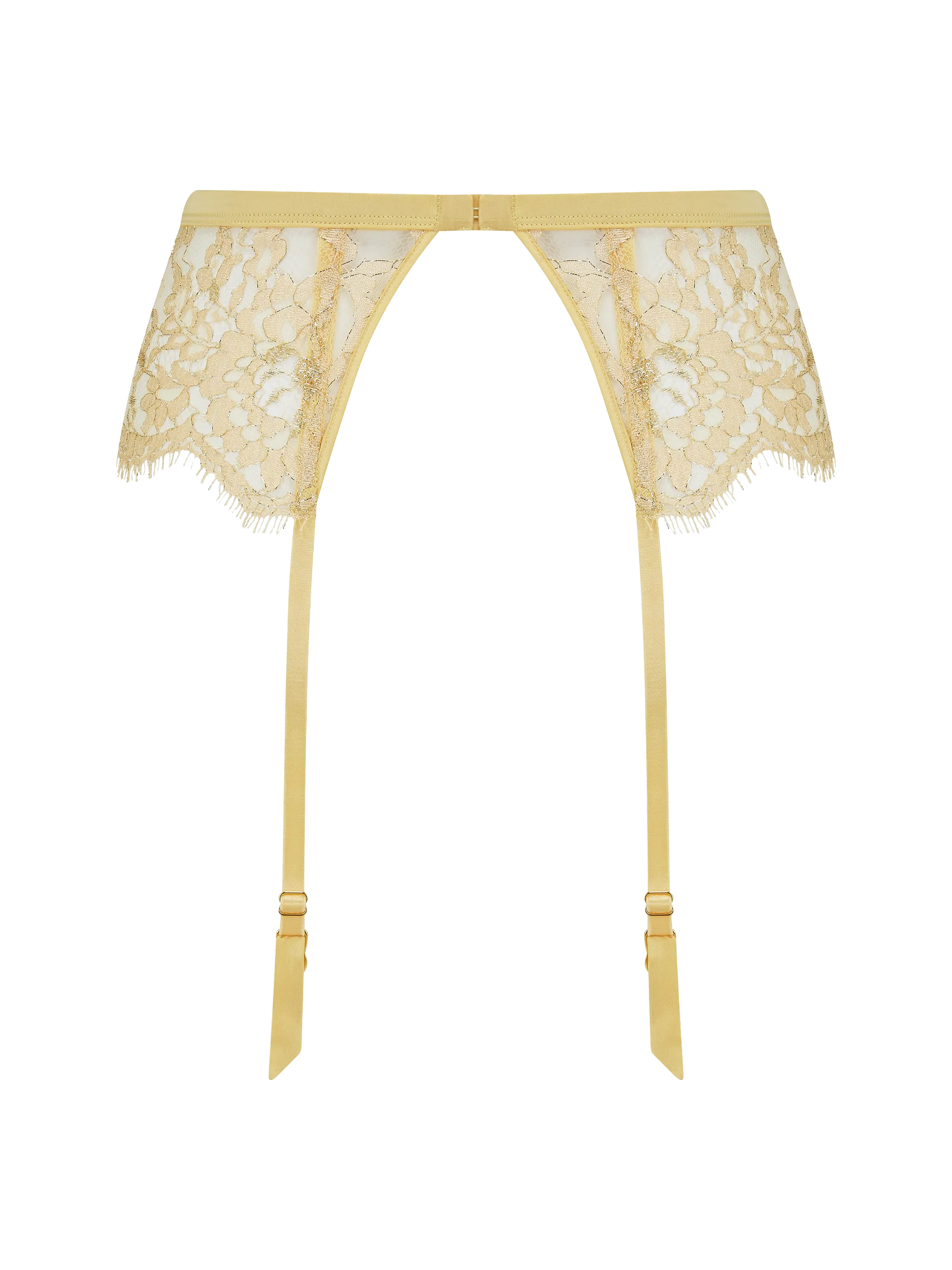 Coco de Mer Fiorella Suspender Belt in Gold