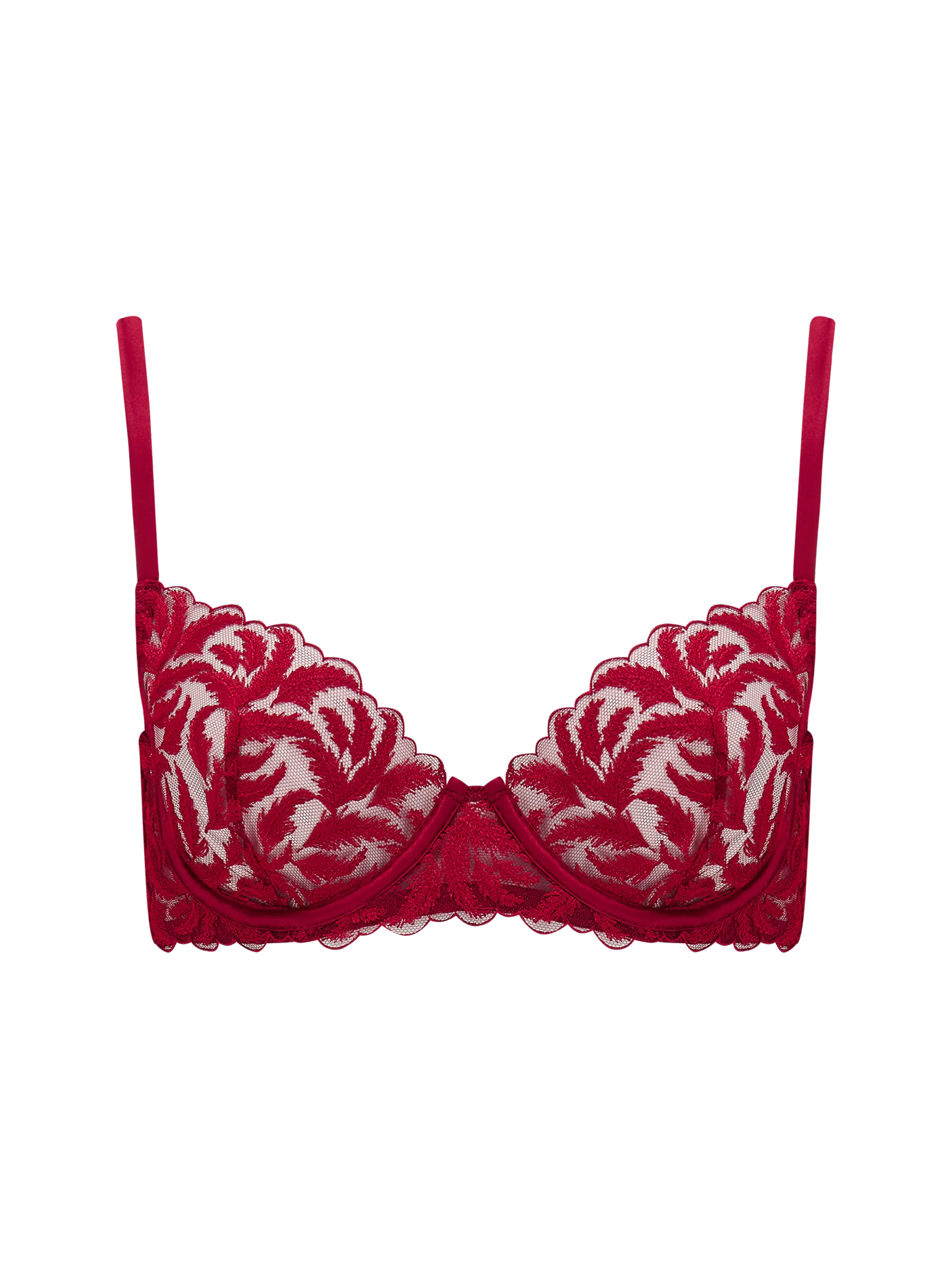 Coco de Mer Ravenna Plunge Bra in Ruby