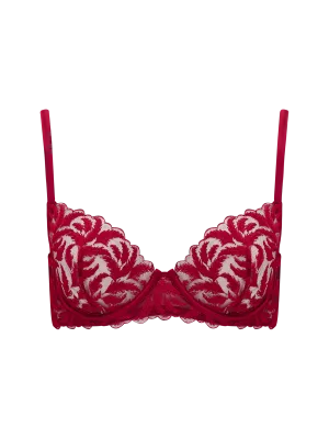 Coco de Mer Ravenna Plunge Bra in Ruby