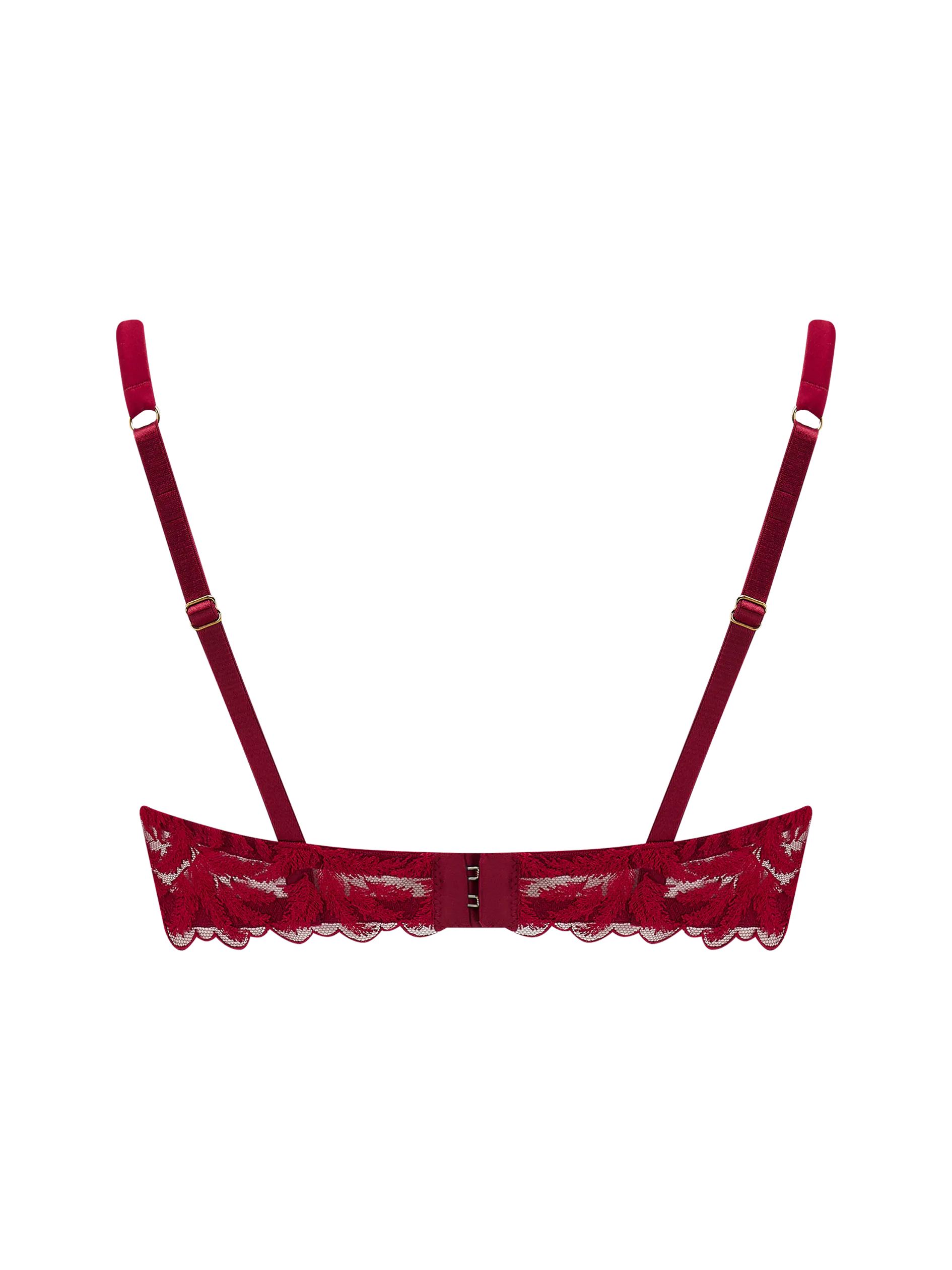 Coco de Mer Ravenna Plunge Bra in Ruby