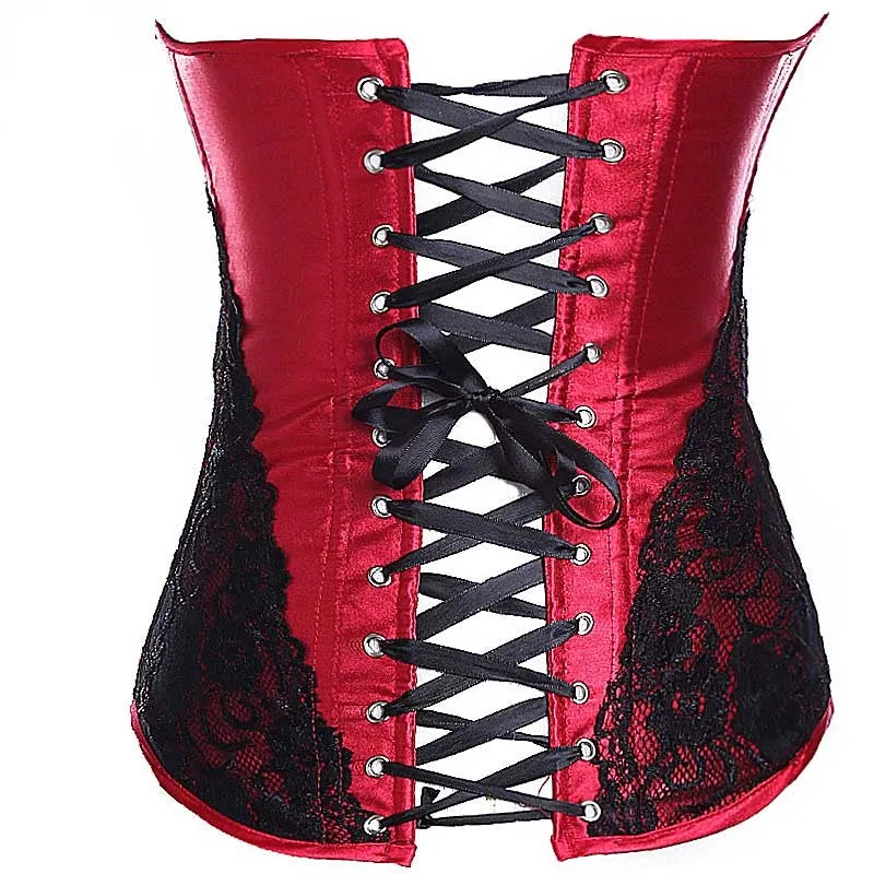 Corset Push-up Bra with Panties - XLarge (Red)