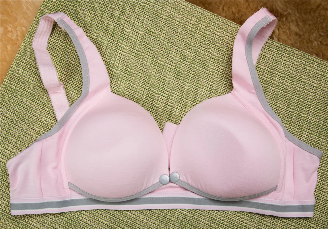 Cotton Front Opening Wireless Nursing Bra #89284