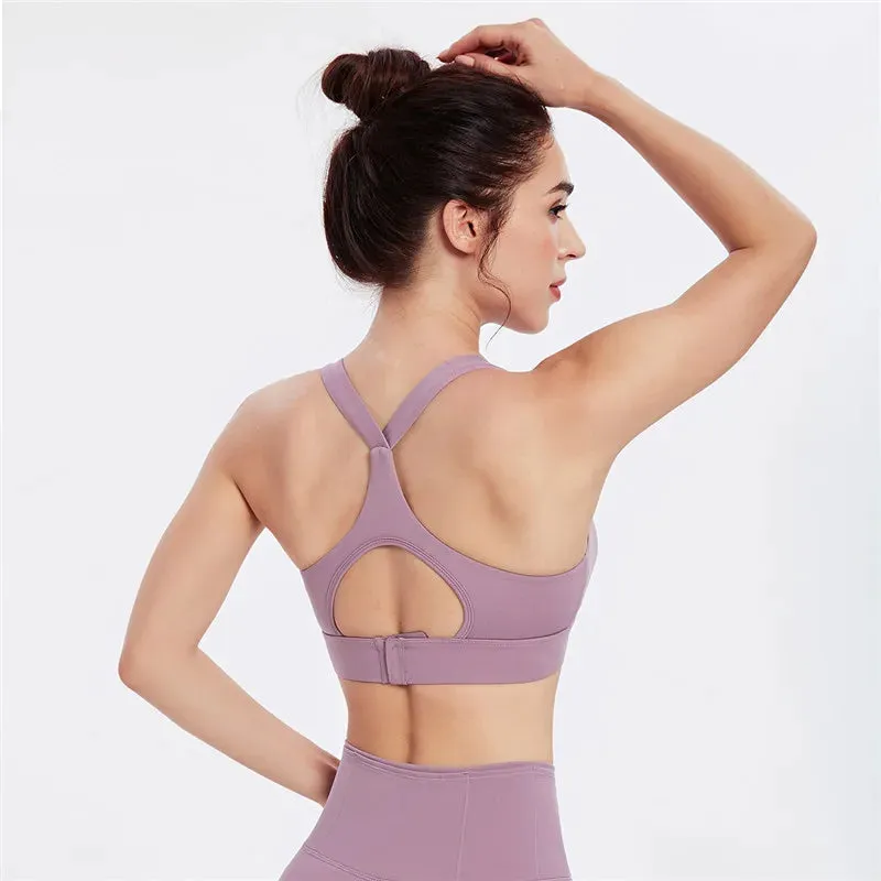 Crop Top Female Fitness Gym Hollow Breathable Sexy Running Yoga Athletic Sports Bra