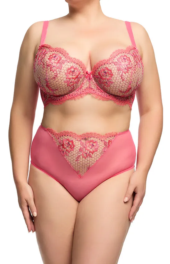 Evelina Full Figure Bra - Blood Orange