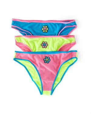 Fluro Flower Undies Set