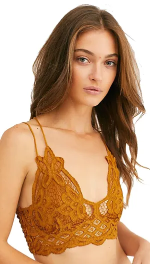 Free People Adella Bralette Gold