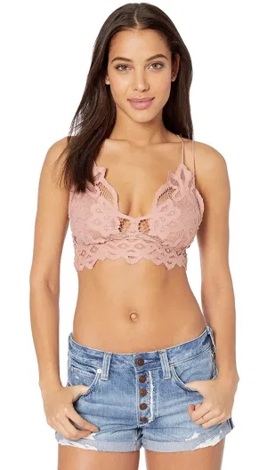 Free People Adella Bralette Rosewood