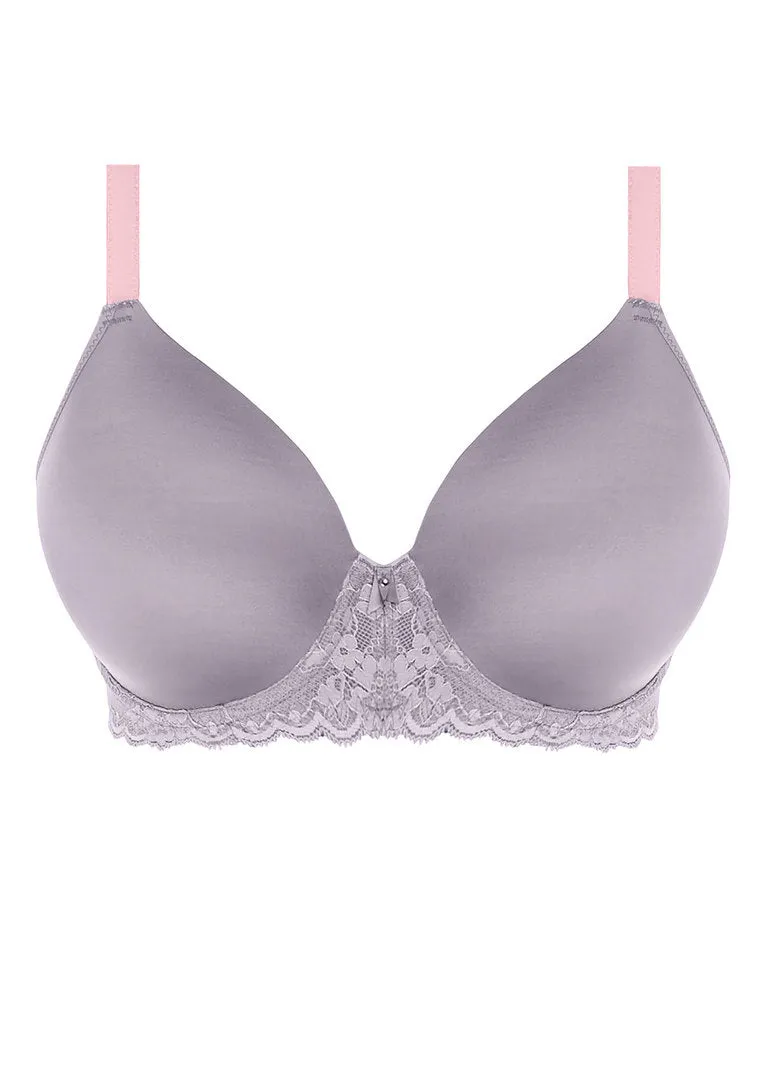 Freya Offbeat Molded Demi T-shirt Bra, Mineral Grey