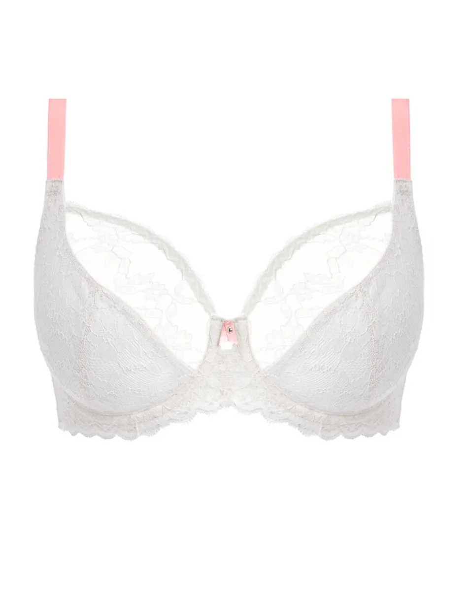 Freya Offbeat Underwire Side Support Bra, White | White Freya Offbeat