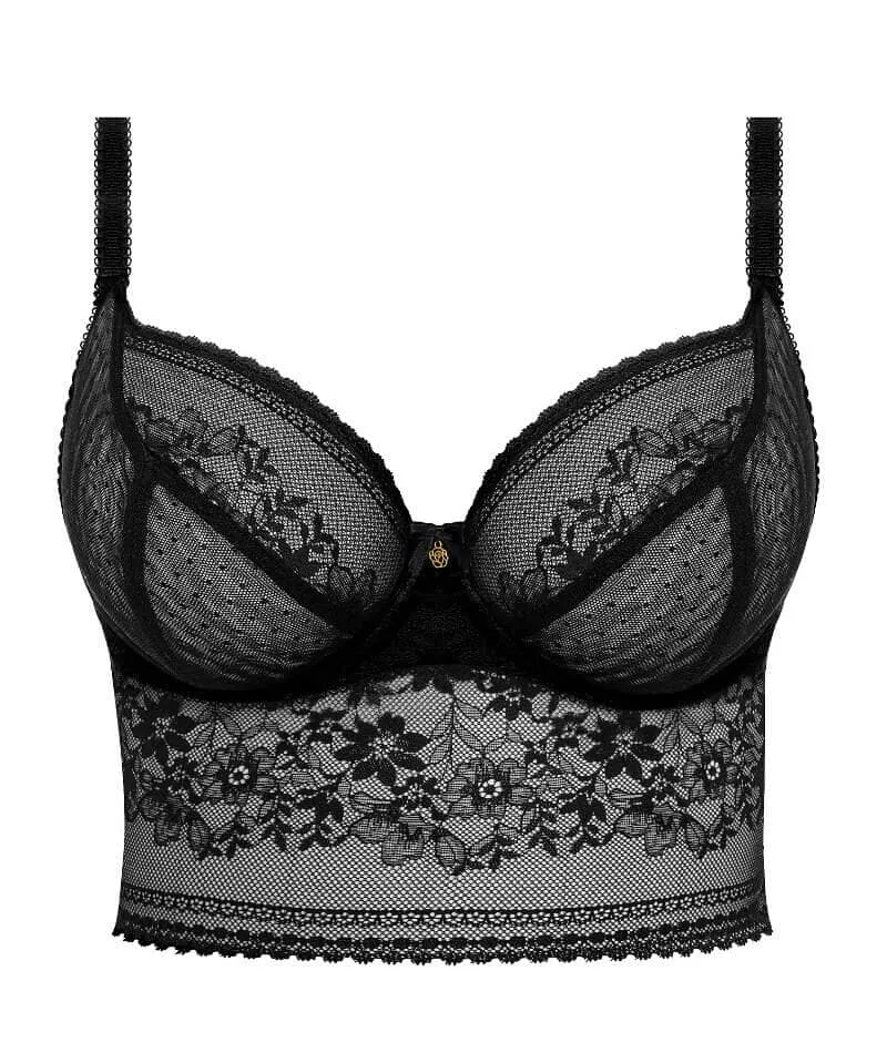 Freya Sydnie Underwire Longline Bra - Black