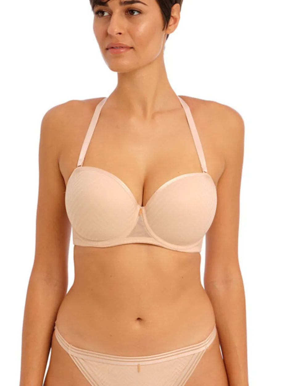 Freya Tailored Underwire Strapless Molded Bra, Natural Beige | Beige Strapless Bra