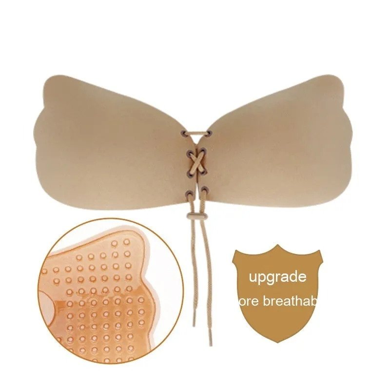 Gather The Invisible Bra Strapless Mango Wings Silicone Nipple Sticker