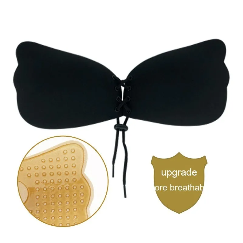 Gather The Invisible Bra Strapless Mango Wings Silicone Nipple Sticker