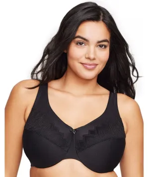 Glamorise WonderWire Minimizer Bra - Black