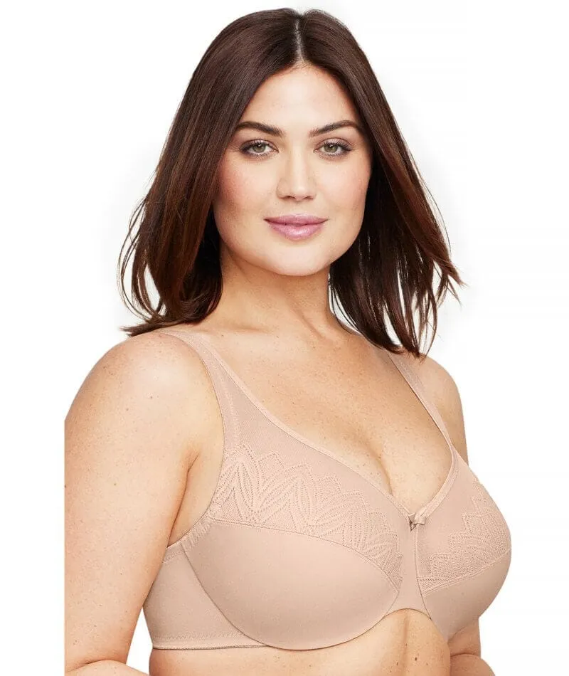 Glamorise WonderWire Minimizer Bra - Cafe