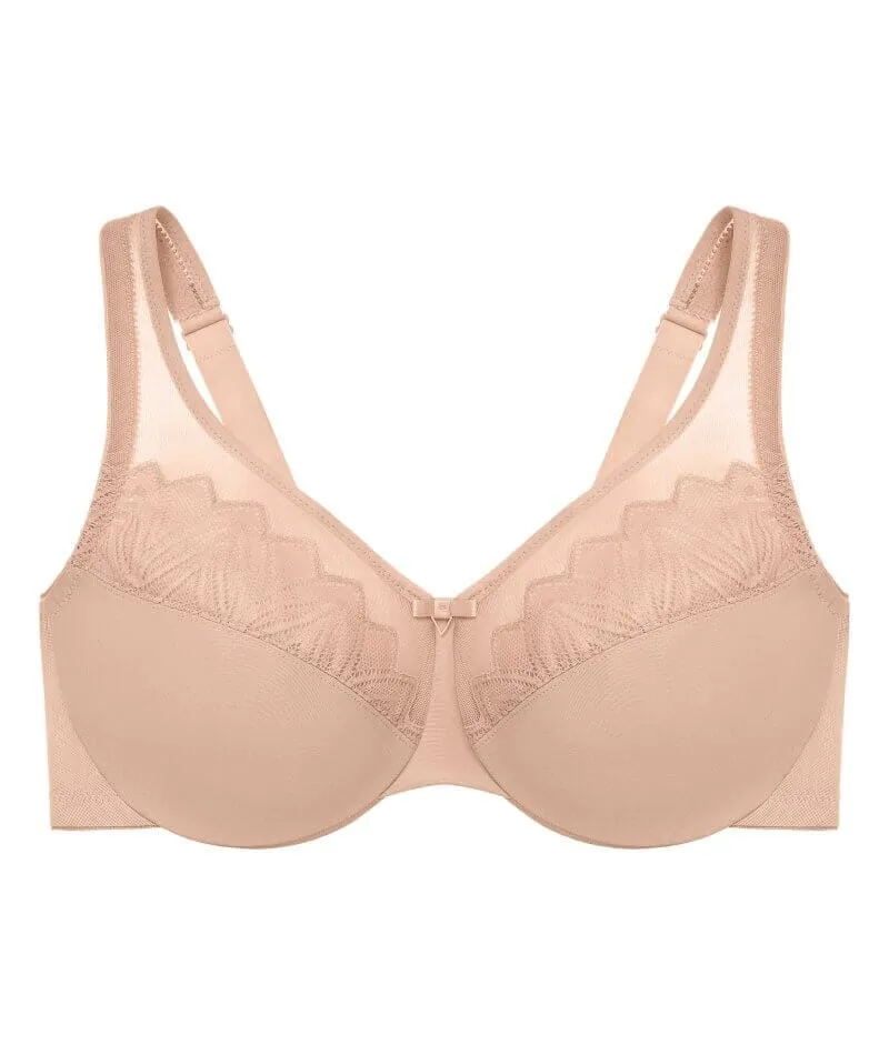 Glamorise WonderWire Minimizer Bra - Cafe