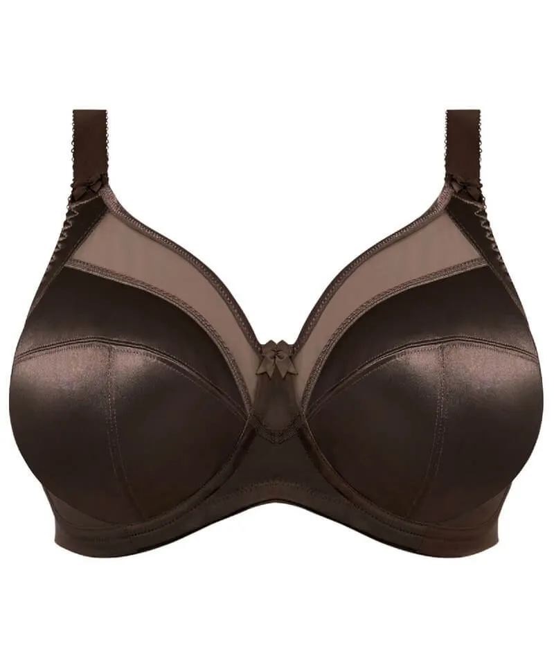 Goddess Keira Underwired Banded Bra - Chocolate