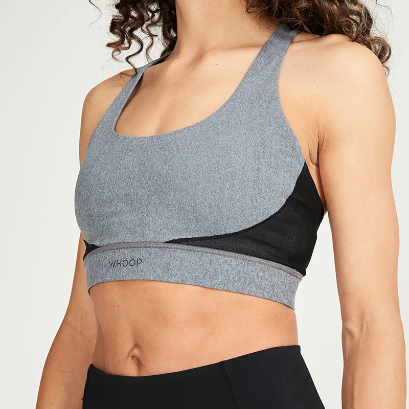 Heather Grey ANY-WEAR™ Sports Bra | Smart Apparel