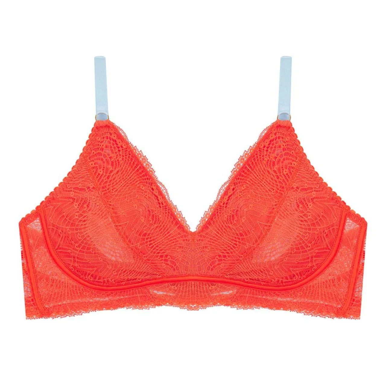 Hey Good Lookin' Pocketed Bra in Mandarin/Sky